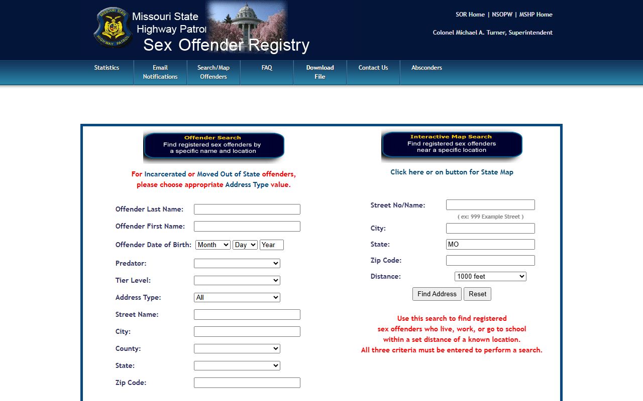Lawrence County arrest records and court charges MSHP registry search