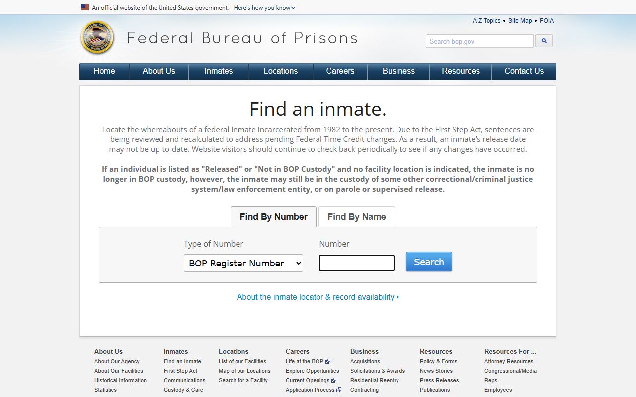 Lawrence County arrest records and court charges federal BOP locator