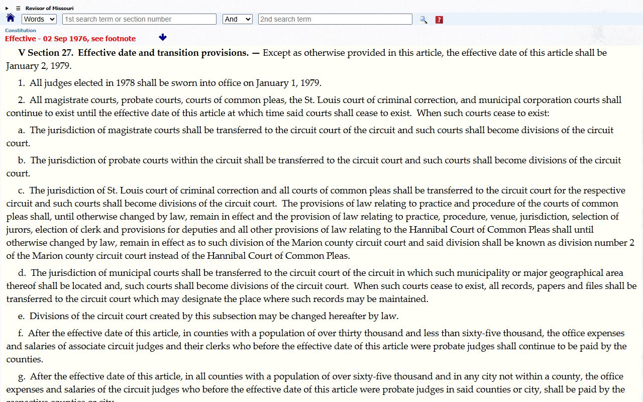 Lawrence County Circuit Court Missouri constitutional court structure