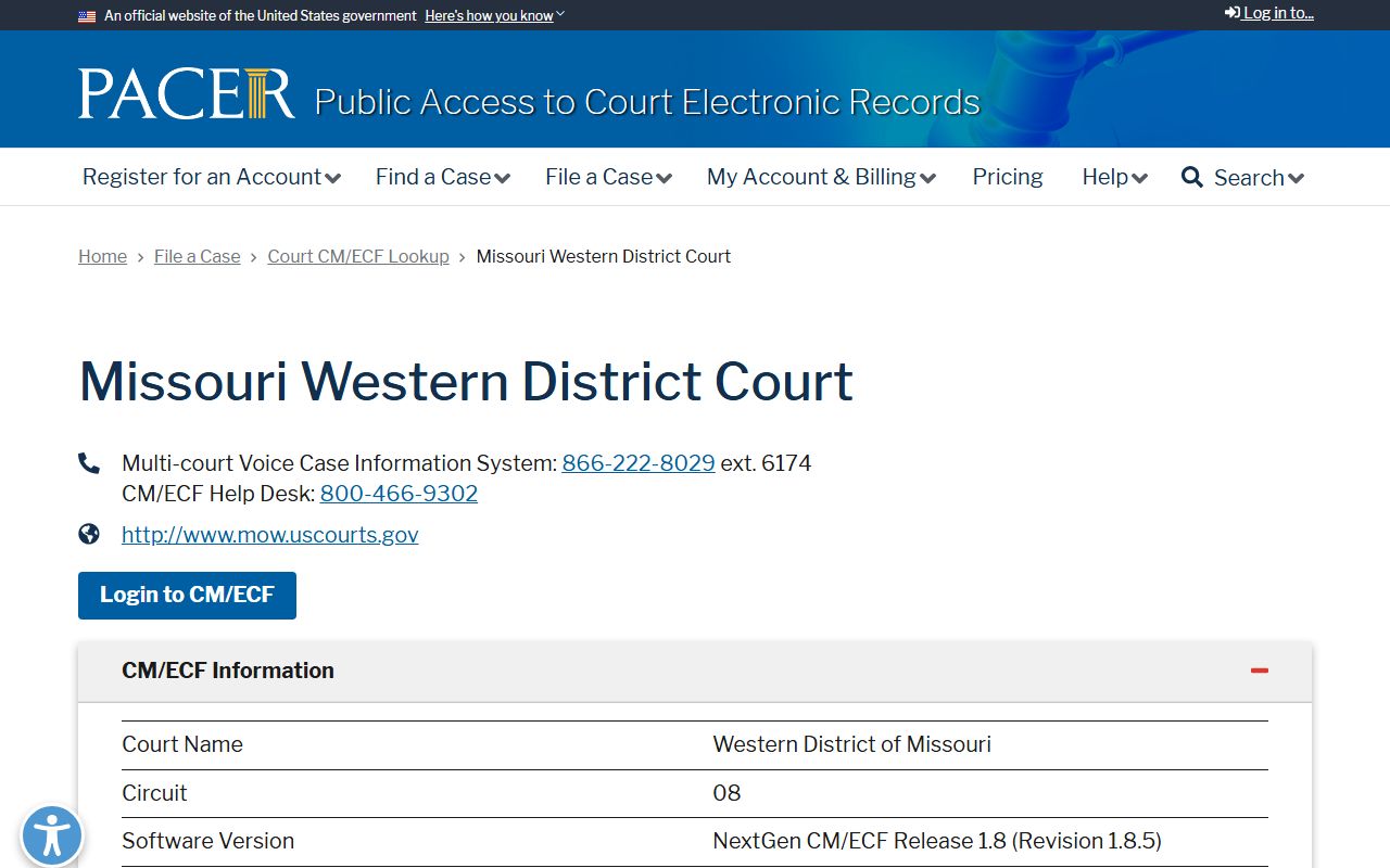 Lawrence County federal court records PACER Western District lookup